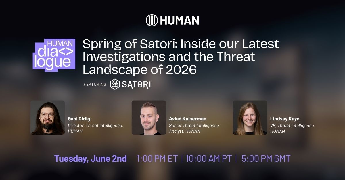 Title slide with speakers and event time.