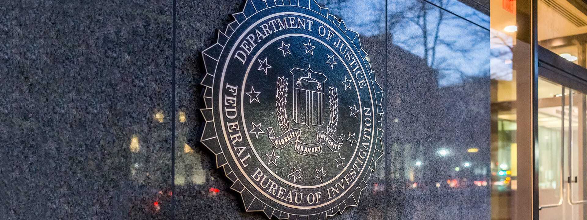 FBI Placard